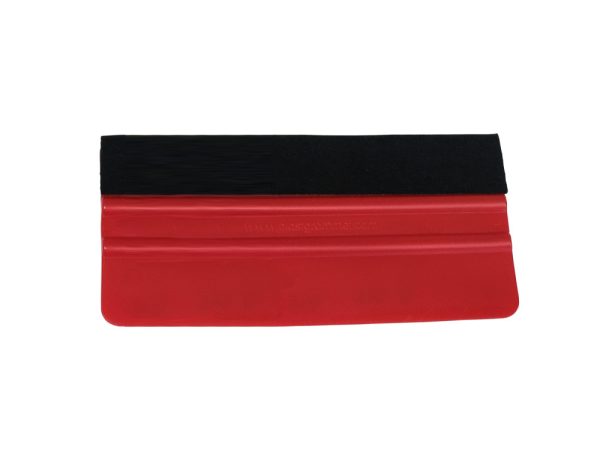 Squeegee with felt  - 15cm (Red)