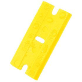   Zamenljivo akrilno rezilo za strgalo za plastiko - rumeno (100 kosov)