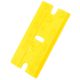 Acrylic blade for plactic scraper - yellow (100pcs)