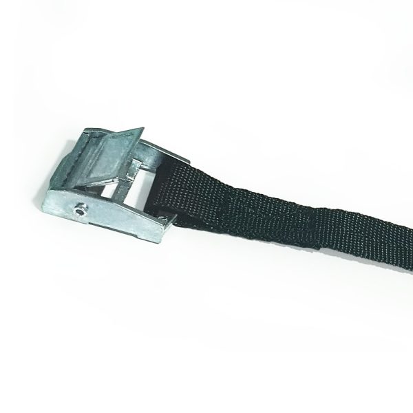 Webbing with metal buckle 60cm x 2,5 cm black