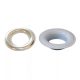 SD BASIC Stainless steel eyelet (500pairs) white - 12mm