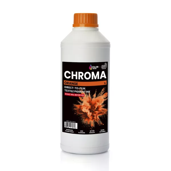 Color Prime Chroma DTF barva - Oranžna - 1000ml