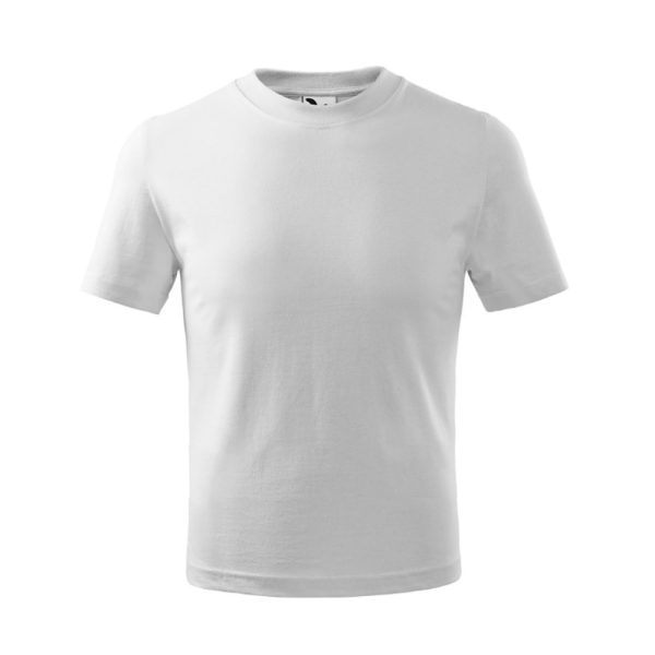 Malfini Basic otroška bombažna majica   - BELA - 110cm 