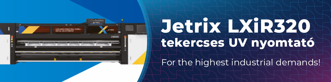 JETRIX LXiR320 roll-to-roll UV printer
