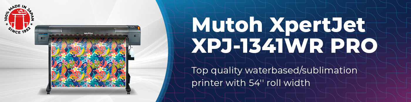 Mutoh XpertJet XPJ-1341WR PRO waterbased/sublimation printer
