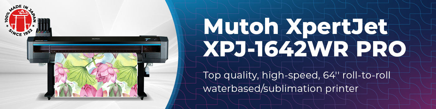 Mutoh XpertJet XPJ-1642WR PRO waterbased/sublimation printer
