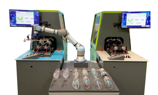 Inkcups Double Helix rotacijski UV tiskalnik za steklenice
