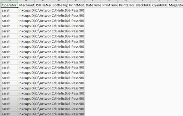 Inkcups Double Helix rotacijski UV tiskalnik za steklenice
