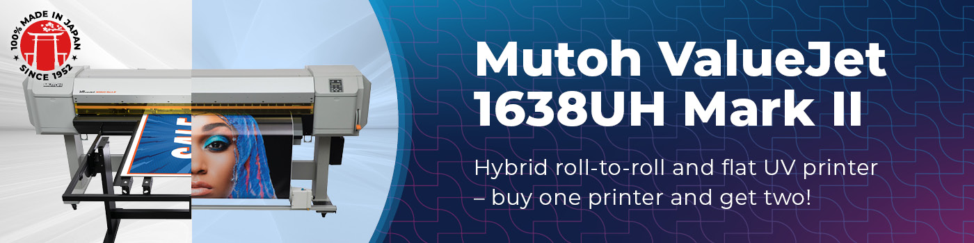Mutoh ValueJet VJ-1638UH Mark II Hibridni UV-tiskalnik
