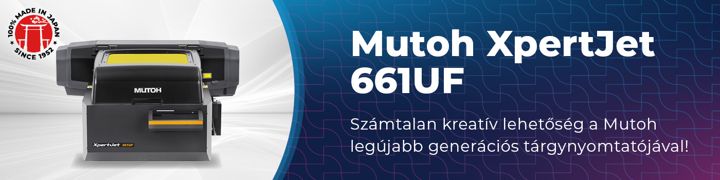 Mutoh XpertJet XPJ-661UF asztali UV tárgynyomtató
