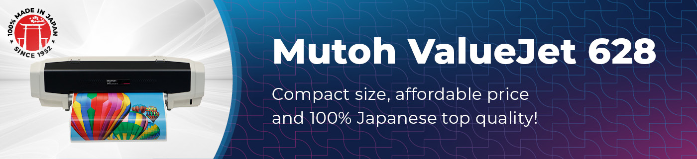 Mutoh ValueJet VJ-628 630mm Eco-solvent printer
