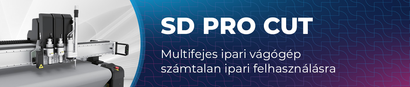 SD PRO CUT ipari síkágyas vágógép
