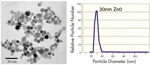 Zno nano UV blokkoló részecskék